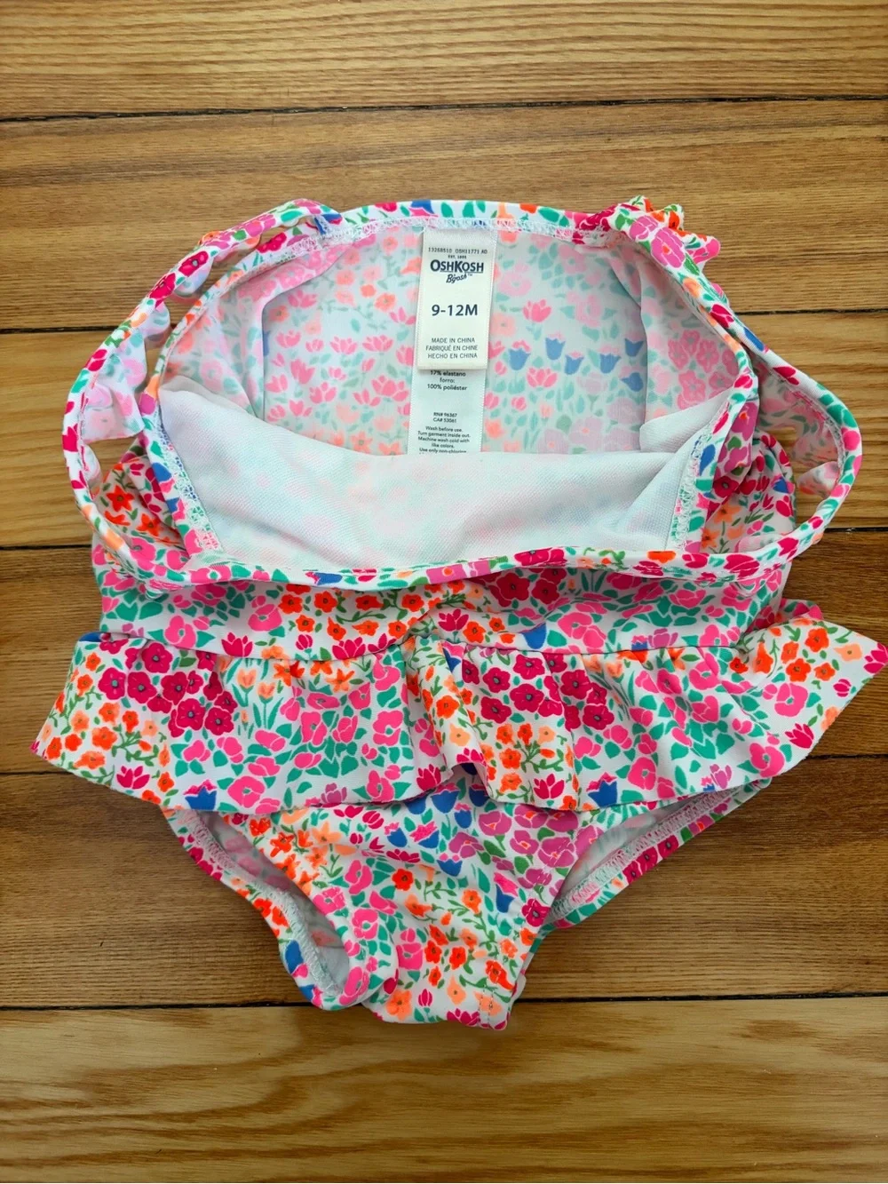 OshKosh B’gosh neon floral baby swimsuit - 9-12m